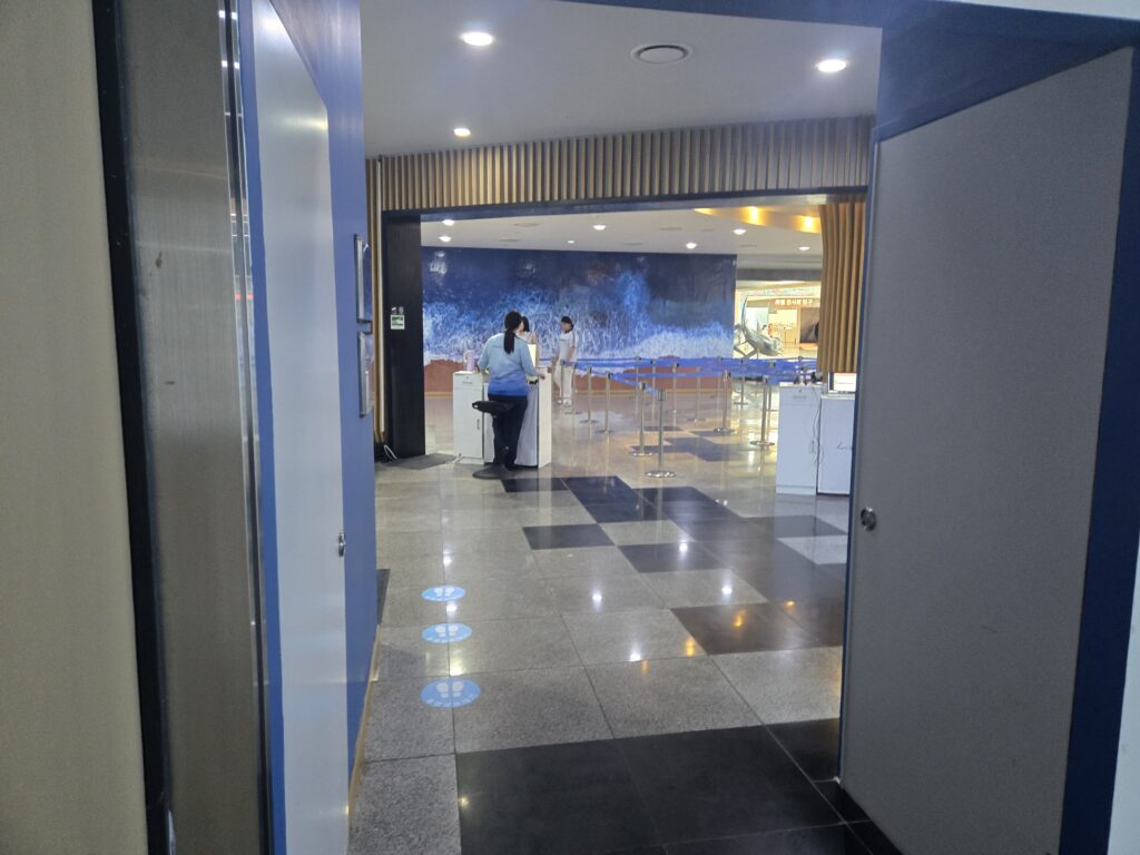 Entrance lobby of Aqua Planet Jeju