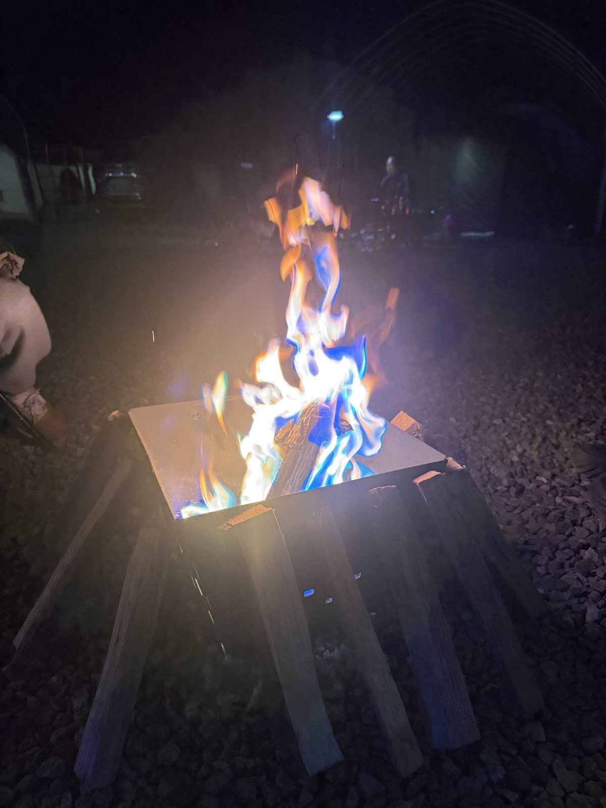 Our campfire at night
